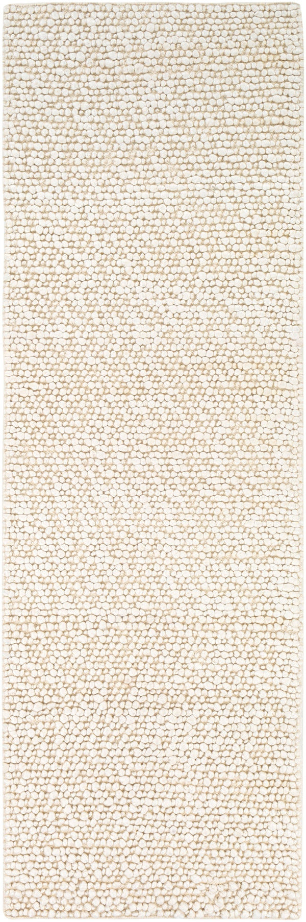 Como COO-2302 Cottage Viscose, Wool Rug COO2302-268 Ivory 50% Viscose, 50% Wool 2'6" x 8'