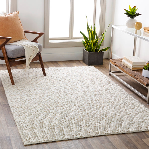 Como COO-2302 Cottage Viscose, Wool Rug COO2302-81012 Ivory 50% Viscose, 50% Wool 8'10" x 12'