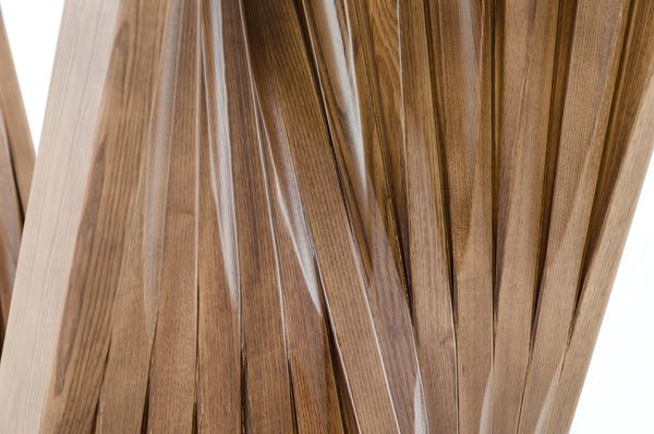 VIG Furniture Modrest Corbin Modern Walnut & Glass Dining Table VGCSDT-1571