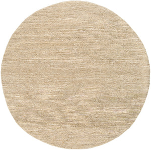 Continental COT-1930 Cottage Jute Rug COT1930-8RD Cream 100% Jute 8' Round