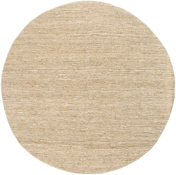 Continental COT-1930 Cottage Jute Rug COT1930-8RD Cream 100% Jute 8' Round