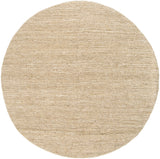 Continental COT-1930 Cottage Jute Rug COT1930-8RD Cream 100% Jute 8' Round