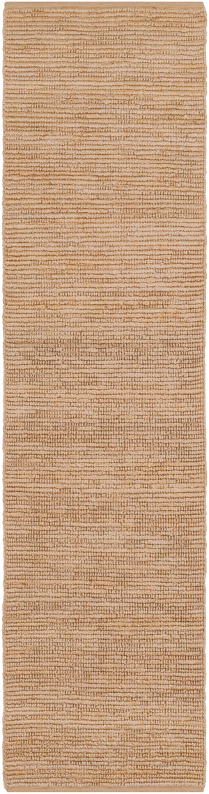 Continental COT-1931 Cottage Jute Rug COT1931-2610 Camel 100% Jute 2'6" x 10'