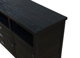 Vilo Home Country Solid Wood 65" Black TV Stand with 2 Drawers and 2 Doors VH6505 VH6505