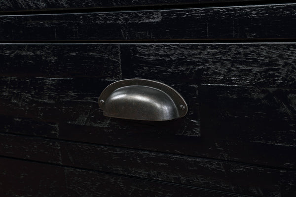 Vilo Home Country Solid Wood 65" Black TV Stand with 2 Drawers and 2 Doors VH6505 VH6505