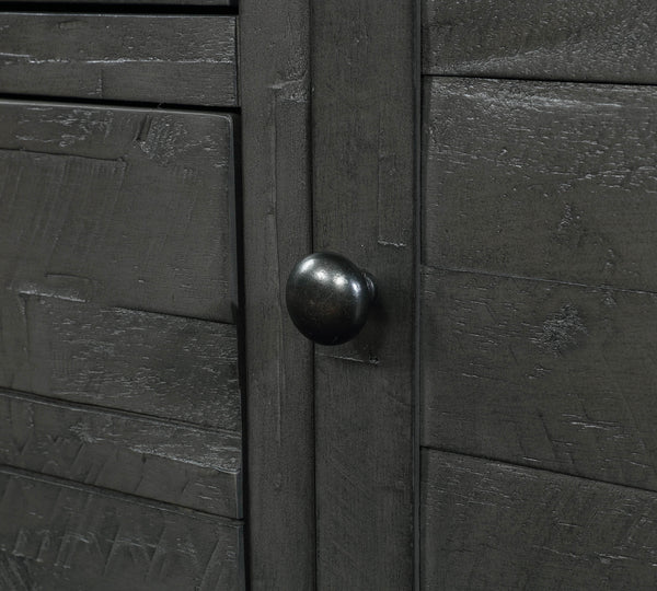 Vilo Home Country Solid Wood 65"  Gray TV Stand with 2 Drawers and 2 Doors VH6506 VH6506