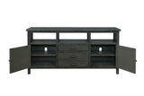 Vilo Home Country Solid Wood 65"  Gray TV Stand with 2 Drawers and 2 Doors VH6506 VH6506