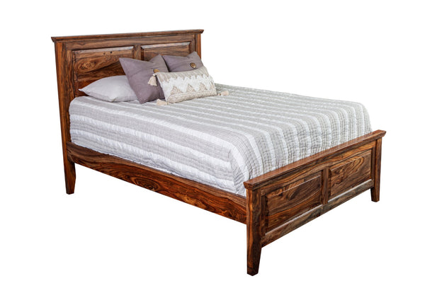 Porter Designs Sonora Solid Sheesham Wood King Natural Bed Brown 04-116-17-7720-KIT