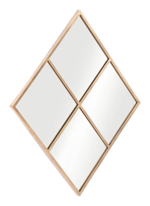 Zuo Modern Meo Steel, MDF, Glass Modern Commercial Grade Mirror Gold Steel, MDF, Glass