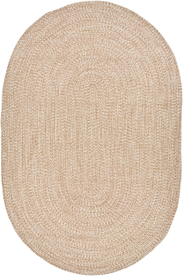 Chesapeake Bay CPK-2300 Cottage Polypropylene Rug CPK2300-69OV Camel, Cream 100% Polypropylene 6' x 9' Oval