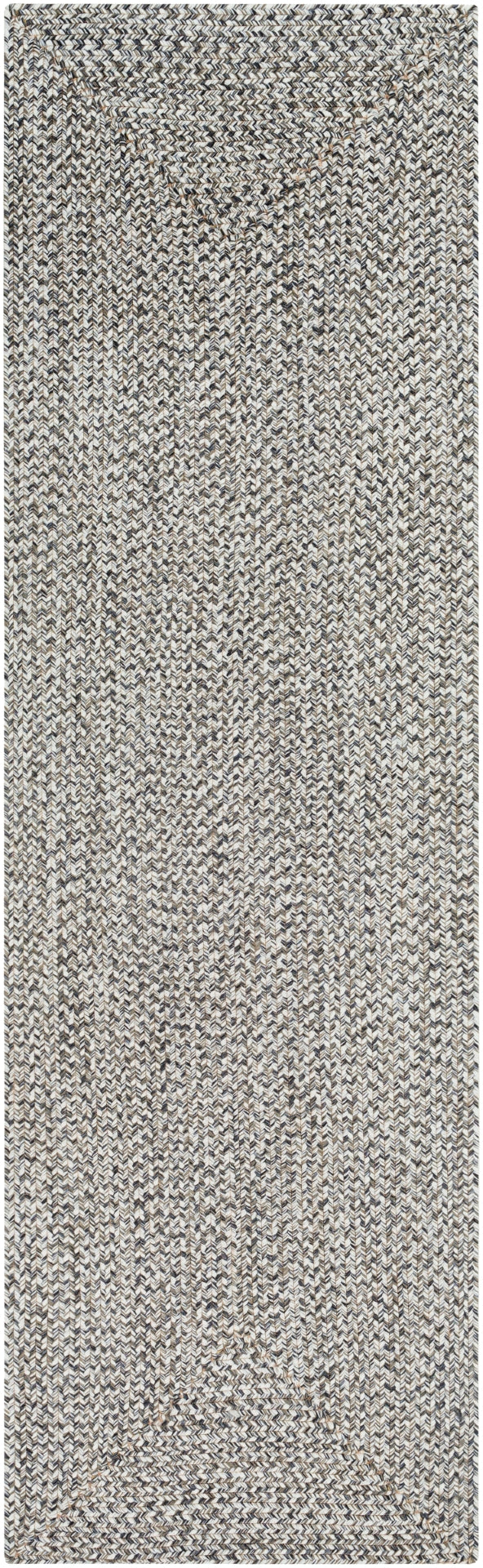 Chesapeake Bay CPK-2302 Cottage Polypropylene Rug CPK2302-268 Charcoal, Medium Gray, Cream 100% Polypropylene 2'6" x 8'
