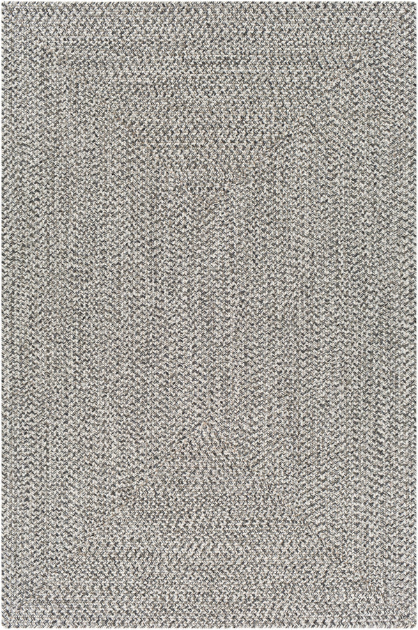 Chesapeake Bay CPK-2302 Cottage Polypropylene Rug CPK2302-576 Charcoal, Medium Gray, Cream 100% Polypropylene 5' x 7'6"