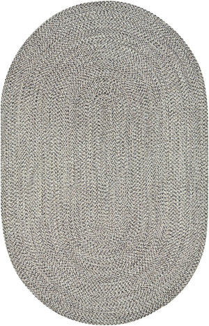 Chesapeake Bay CPK-2302 Cottage Polypropylene Rug CPK2302-69OV Charcoal, Medium Gray, Cream 100% Polypropylene 6' x 9' Oval