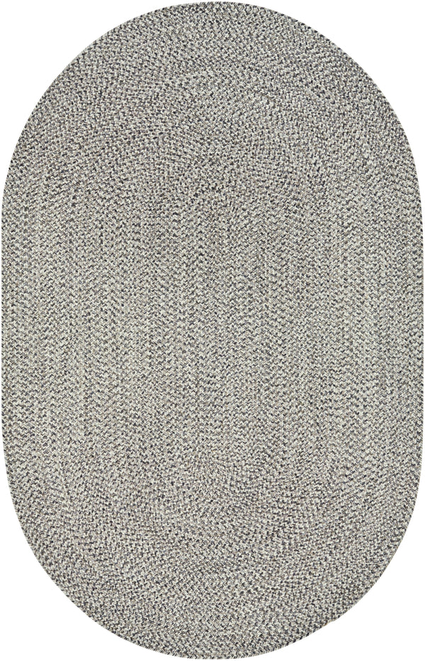 Chesapeake Bay CPK-2302 Cottage Polypropylene Rug CPK2302-69OV Charcoal, Medium Gray, Cream 100% Polypropylene 6' x 9' Oval