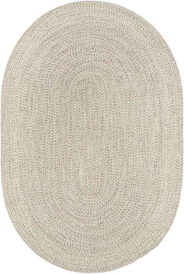 Chesapeake Bay CPK-2303 Cottage Polypropylene Rug CPK2303-69OV Medium Gray, Camel, Cream 100% Polypropylene 6' x 9' Oval