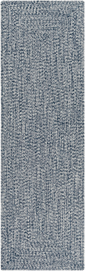 Chesapeake Bay CPK-2304 Cottage Polypropylene Rug CPK2304-268 Dark Blue, Medium Gray, Cream 100% Polypropylene 2'6" x 8'