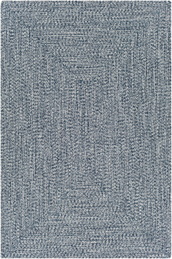 Chesapeake Bay CPK-2304 Cottage Polypropylene Rug CPK2304-86116 Dark Blue, Medium Gray, Cream 100% Polypropylene 8'6" x 11'6"