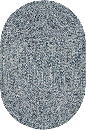 Chesapeake Bay CPK-2304 Cottage Polypropylene Rug CPK2304-69OV Dark Blue, Medium Gray, Cream 100% Polypropylene 6' x 9' Oval