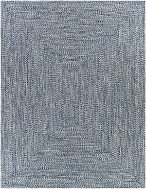 Chesapeake Bay CPK-2304 Cottage Polypropylene Rug CPK2304-7696 Dark Blue, Medium Gray, Cream 100% Polypropylene 7'6" x 9'6"