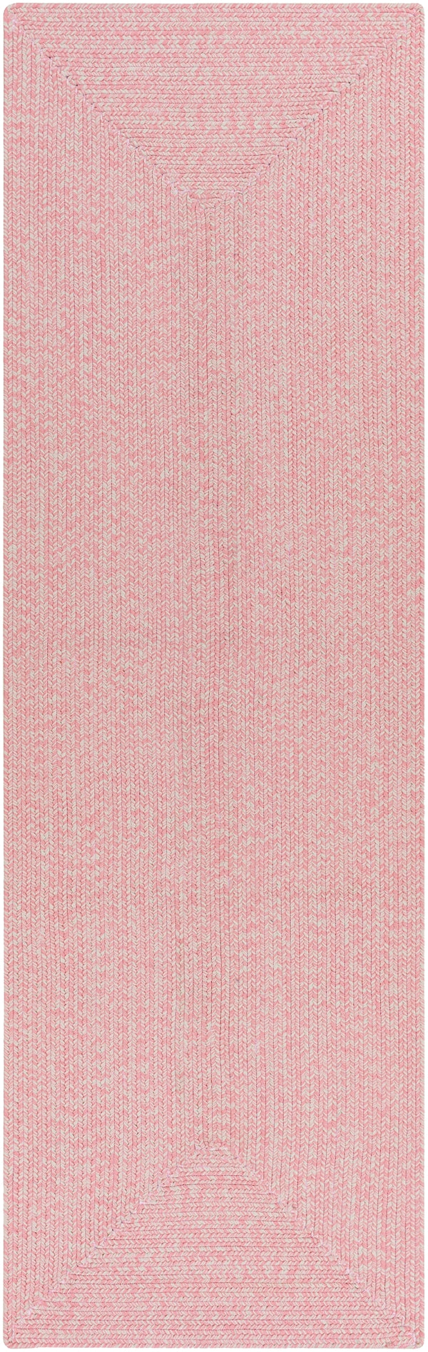 Chesapeake Bay CPK-2305 Cottage Polypropylene Rug CPK2305-268 Pale Pink, Cream 100% Polypropylene 2'6" x 8'