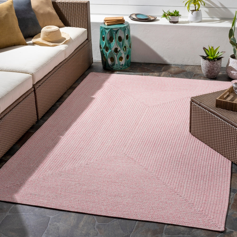 Chesapeake Bay CPK-2305 Cottage Polypropylene Rug CPK2305-86116 Pale Pink, Cream 100% Polypropylene 8'6" x 11'6"