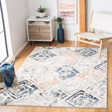 Coppertone 324 Contemporary Power Loomed 95% Polypropylene, 5% Polyester Rug Ivory / Navy