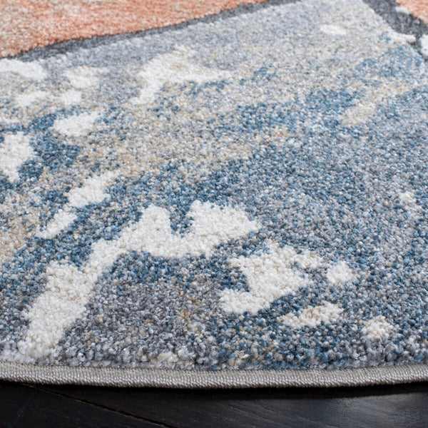 Coppertone 327 Contemporary Power Loomed 95% Polypropylene, 5% Polyester Rug Ivory / Navy