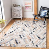 Coppertone 356 Contemporary Power Loomed 95% Polypropylene, 5% Polyester Rug Ivory / Navy