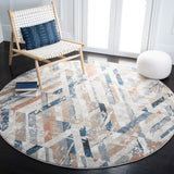 Coppertone 356 Contemporary Power Loomed 95% Polypropylene, 5% Polyester Rug Ivory / Navy