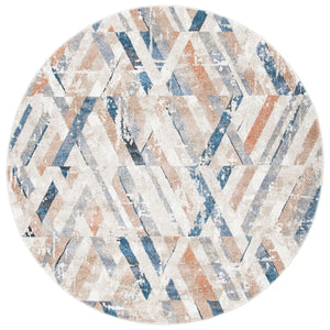 Coppertone 356 Contemporary Power Loomed 95% Polypropylene, 5% Polyester Rug Ivory / Navy