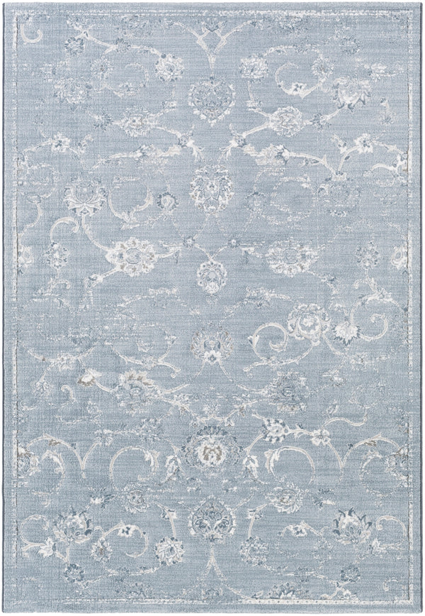Contempo CPO-3725 Traditional Polypropylene Rug CPO3725-92129 Denim, Pale Blue, Light Gray, Ivory 100% Polypropylene 9' x 12'10"