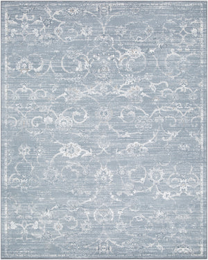 Contempo CPO-3725 Traditional Polypropylene Rug CPO3725-71010 Denim, Pale Blue, Light Gray, Ivory 100% Polypropylene 7'10" x 10'