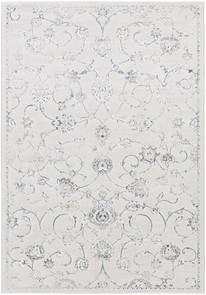 Contempo CPO-3726 Traditional Polypropylene Rug CPO3726-92129 Denim, Medium Gray, Light Gray, Ivory 100% Polypropylene 9' x 12'10"