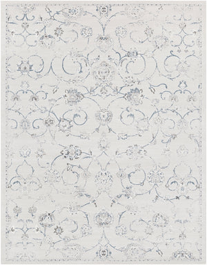 Contempo CPO-3726 Traditional Polypropylene Rug CPO3726-71010 Denim, Medium Gray, Light Gray, Ivory 100% Polypropylene 7'10" x 10'