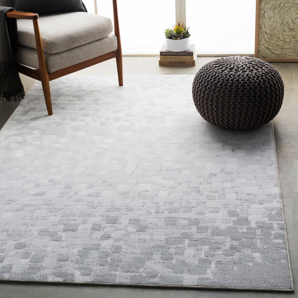 Contempo CPO-3843 Modern Polypropylene Rug CPO3843-92129 Light Gray, White 100% Polypropylene 9' x 12'10"