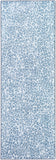 Contempo CPO-3851 Modern Polypropylene Rug CPO3851-27710 Dark Blue, Cream, Denim 100% Polypropylene 2'7" x 7'10"