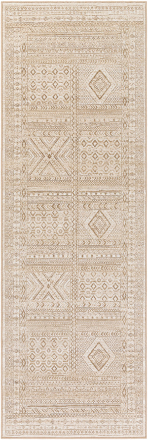 Contempo CPO-3853 Global Polypropylene Rug CPO3853-27710 Cream, Beige, Camel 100% Polypropylene 2'7" x 7'10"