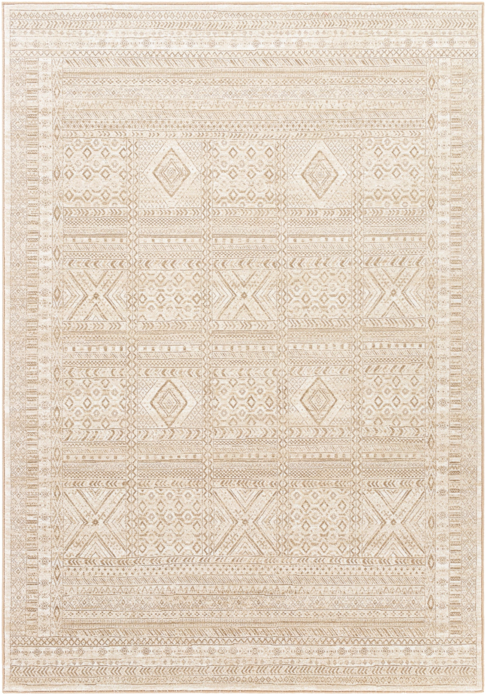 Contempo CPO-3853 Global Polypropylene Rug CPO3853-91210 Cream, Beige, Camel 100% Polypropylene 9' x 12'10"