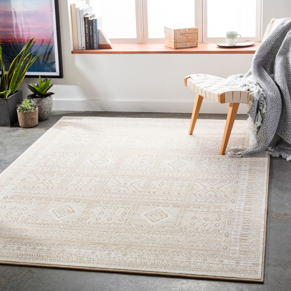 Contempo CPO-3853 Global Polypropylene Rug CPO3853-91210 Cream, Beige, Camel 100% Polypropylene 9' x 12'10"