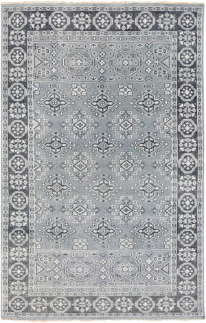Cappadocia CPP-5012 Traditional Wool Rug CPP5012-5686 Denim, Ink, Pale Blue 100% Wool 5'6" x 8'6"