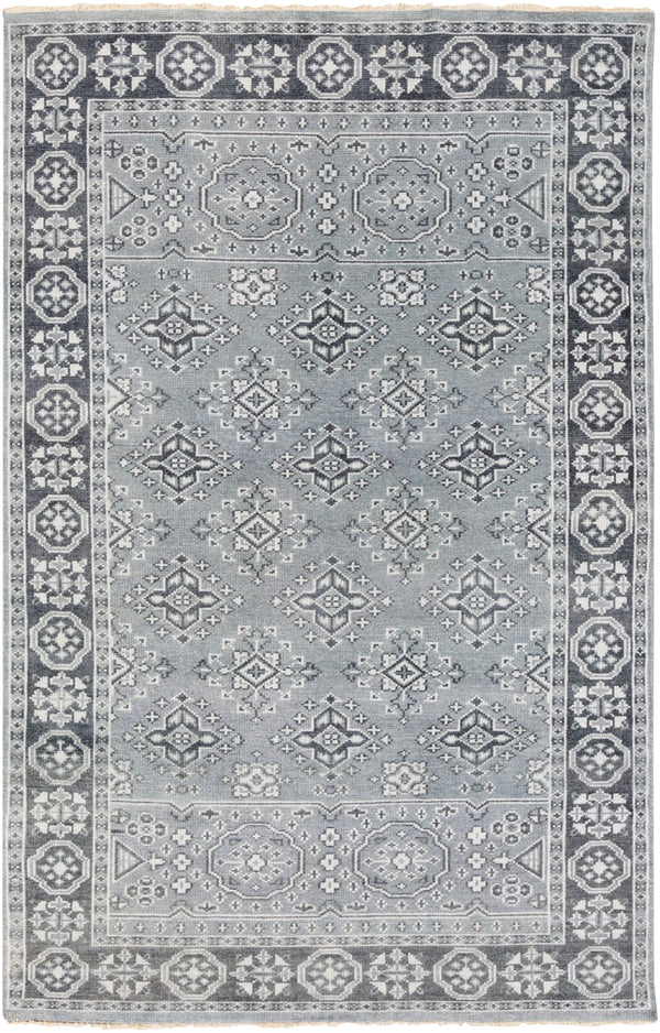 Cappadocia CPP-5012 Traditional Wool Rug CPP5012-5686 Denim, Ink, Pale Blue 100% Wool 5'6" x 8'6"