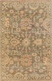 Cappadocia CPP-5032 Traditional NZ Wool, Viscose Rug CPP5032-913 Burnt Orange, Seafoam, Dark Brown, Mustard 70% NZ Wool, 30% Viscose 9' x 13'