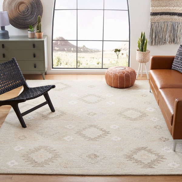 Capri 203  Hand Tufted 100% Wool Pile Rug Beige