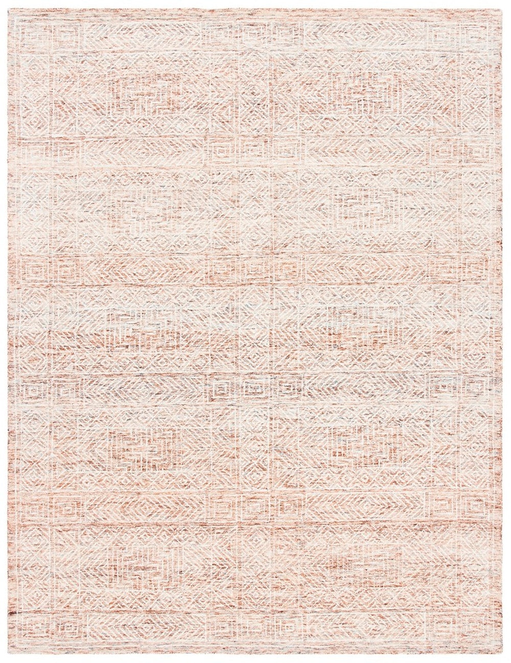 Capri 206  Hand Tufted 100% Wool Pile Rug Brown / Beige