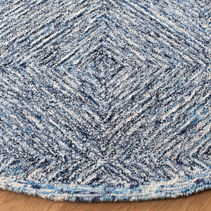 Capri 207  Hand Tufted 100% Wool Pile Rug Ivory / Blue