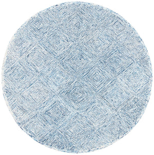 Capri 207  Hand Tufted 100% Wool Pile Rug Ivory / Blue