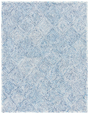 Capri 207  Hand Tufted 100% Wool Pile Rug Ivory / Blue