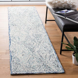 Capri 213  Hand Tufted 100% Wool Pile Rug Blue / Ivory