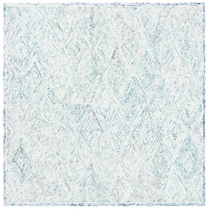Capri 213  Hand Tufted 100% Wool Pile Rug Blue / Ivory