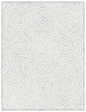 Capri 215  Hand Tufted 100% Wool Pile Rug Beige / Blue
